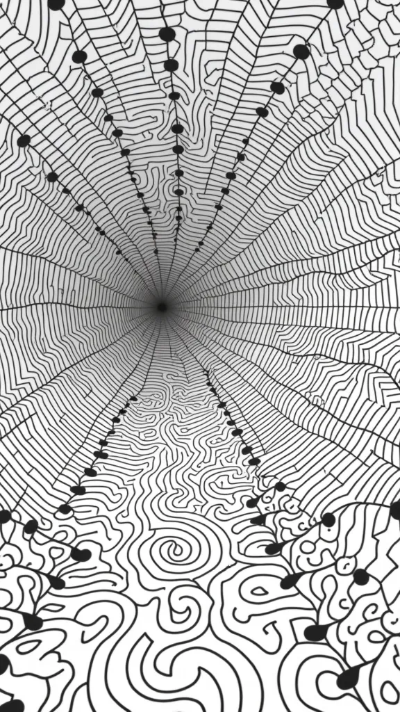 optical illusion coloring page